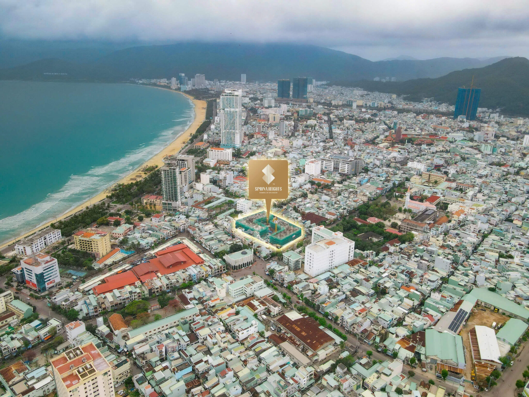 Vị trí dự án căn hộ Simona Heights Quy Nhơn