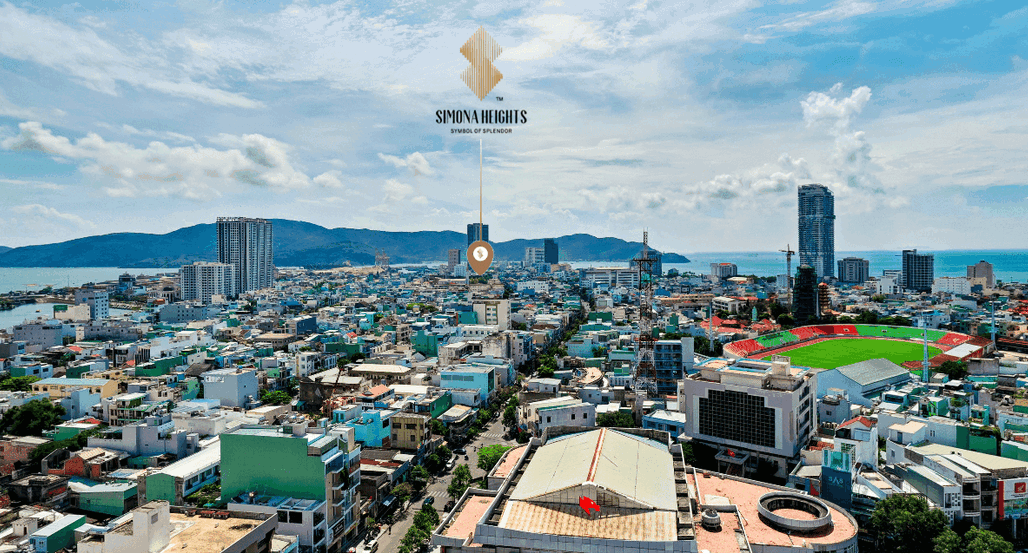 Vị trí dự án căn hộ Simona Heights Quy Nhơn